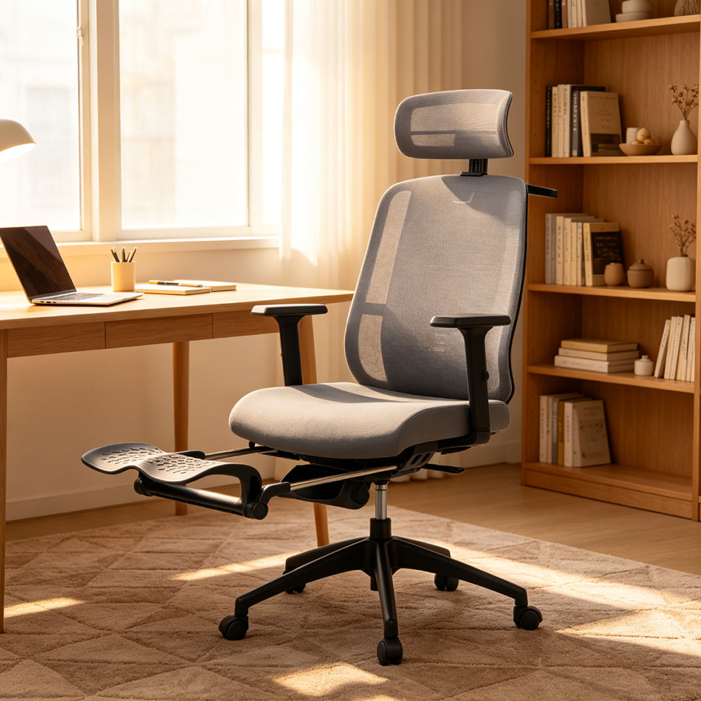 Ергономичен стол Zeron HR Grey Mesh